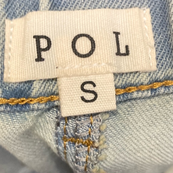 POL Wide Leg Light Blue Patchwork Jean “The Nantucket 2” Size S - Picture 6 of 10